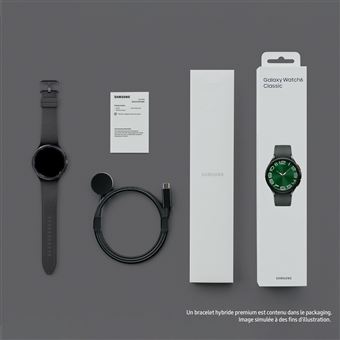 Montre connectée Samsung Galaxy Watch6 Classic 47mm 4G Noir