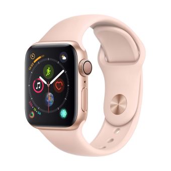 Apple Watch Series 4 40 mm Boîtier en Aluminium Or avec Bracelet Sport Rose des sables - 1