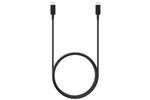 Câble de charge USB Type C Ultra Rapide 45 Watts pour téléphone mobile Samsung 1.8 m Noir