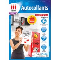 A4 20 feuilles 8,3 X 11.7 Imprimable Autocollant Auto-Adhésif