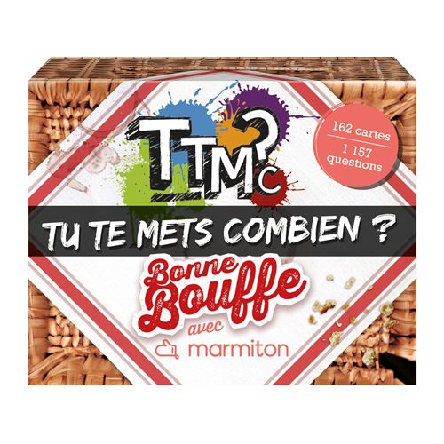 Jeu d’ambiance Pixie games TTMC Tu te mets combien en Bonne Bouffe avec Marmiton