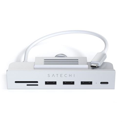 HUB USB Type-C 6 en 1 Satechi ST-UCICHS Clamp pour iMac 24'' 2021 Argent