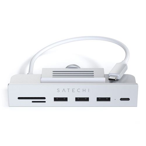 HUB USB Type-C 6 en 1 Satechi ST-UCICHS Clamp pour iMac 24 2021 Argent
