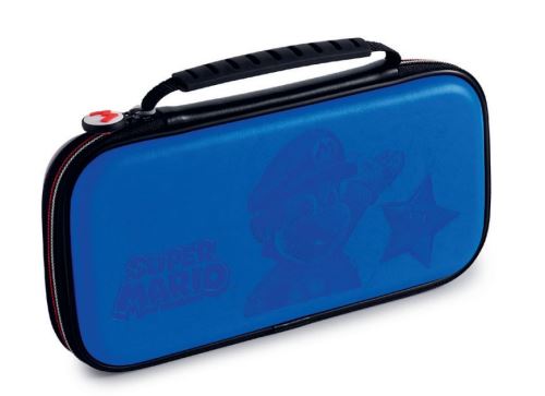 Bgbe Bleu Pochette De Transport Bigben Deluxe Nns46bl Super Mario Pour Nintendo Switch
