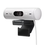 Logitech Brio 500 Webcam HD avec Deux Micros a Reduction de Bruit - Blanc