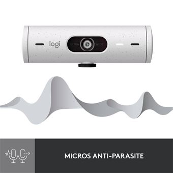 Logitech Brio 500 Webcam HD avec Deux Micros a Reduction de Bruit - Blanc