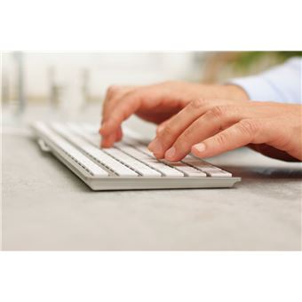 Clavier Cherry KC 6000C Filaire Pour Mac - Connexion USB-C, Disposition RU (QWERTY), Couleur Argent
