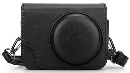 Etui en cuir PU C.ellington pour Appareil photo Panasonic Série TZ Noir