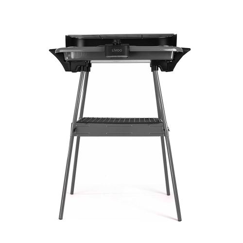 Barbecue électrique sur pieds Livoo 2000 W Gris