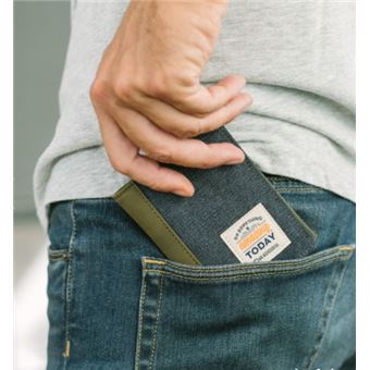 Portefeuille Mr. Wonderful Do something amazing today Bleu et Vert