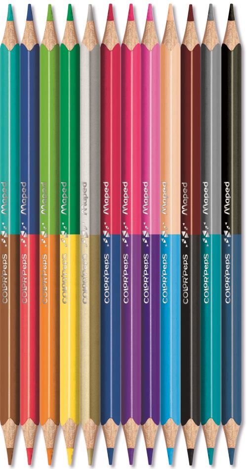 Pochette de 12 crayons de couleurs MAPED SCHOOL PEPS - La Poste