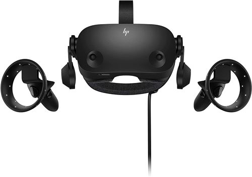 Casque De Réalité Virtuelle Hp Reverb G2 Noir Et Gris + Manette V2 Reconditionné