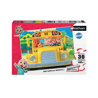 Puzzle enfant 30 pièces Nathan Dans le bus de Cocomelon