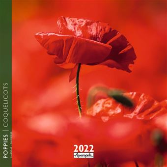 Calendrier Pictura 2022 Coquelicots 16 x 16 cm