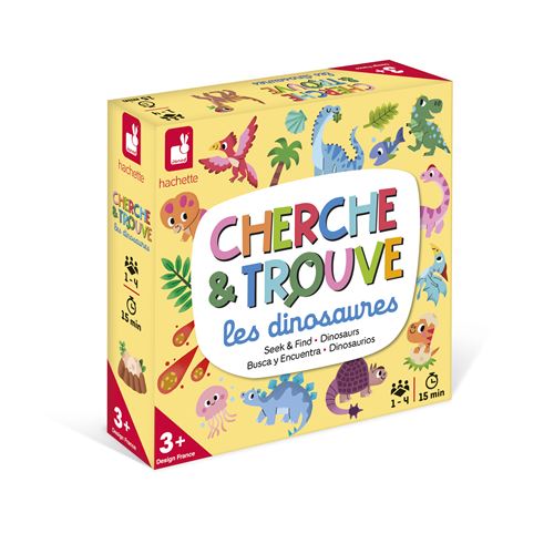 Jeu d'adresse Janod Mon premier Cherche et Trouve Dinos