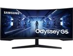 Samsung Odyssey G5 C34G55TWWP - G55T Series - écran LED - jeux - incurvé - 34" - 3440 x 1440 UWQHD @ 165 Hz - VA - 250 cd/m² - 2500:1 - HDR10 - 1 ms - HDMI, DisplayPort - noir