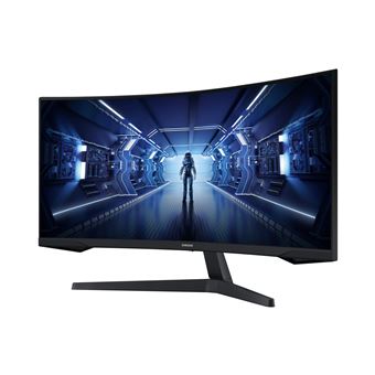 Samsung Odyssey G5 C34G55TWWP - G55T Series - écran LED - jeux - incurvé - 34" - 3440 x 1440 UWQHD @ 165 Hz - VA - 250 cd/m² - 2500:1 - HDR10 - 1 ms - HDMI, DisplayPort - noir