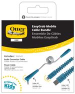 Pack de 2 câbles extensibles USB A vers Lightning OtterBox pour iPhone/iPad/iPod Gris et bleu