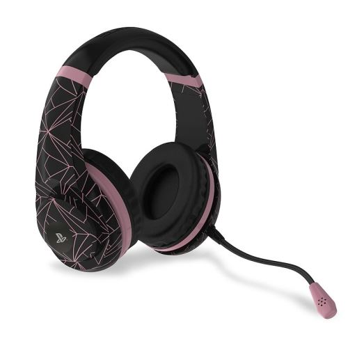 Casque 4Gamers PRO4-70 St&eacute;r&eacute;o PS4 Rose et Noir
