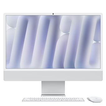 Apple iMac 24" Apple M4 CPU 8 cœurs GPU 8 cœurs 16 Go RAM 256 Go SSD Silver - 1