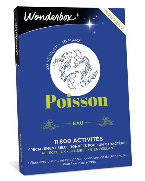 Coffret cadeau Wonderbox Poisson
