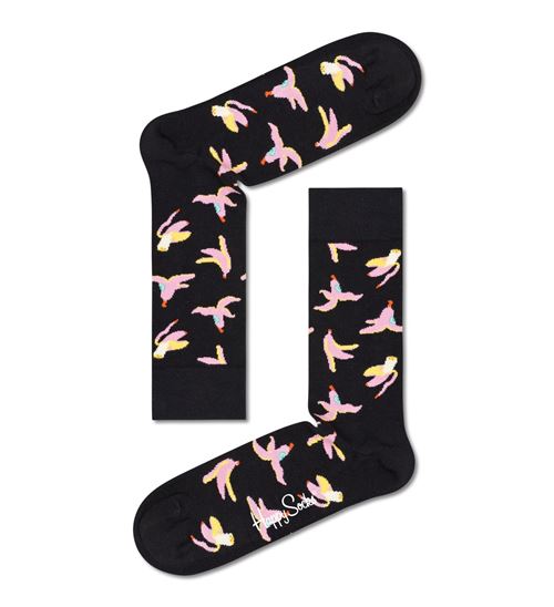 Chaussettes hautes et mi-bas Happy Socks Banana Break Taille 36-40