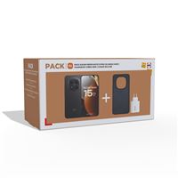 Pack Smartphone Xiaomi Redmi Note 15 Pro 6,83’’ 5G Double Nano SIM 256 Go Noir + Turbo Charging Power Adapter Type-A 45W + Coque