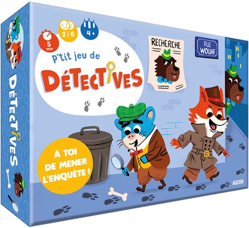 Boite de Jeu de société Auzou P'tit jeu de détectives