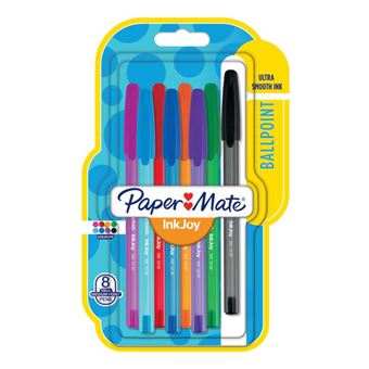 Pack de 8 stylos à bille Papermate InkJoy Fun