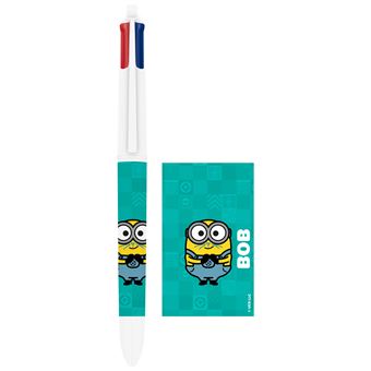 BIC 4 couleurs Licence Minions, un 4 Couleurs Vert et un 4 couleurs Orange, Blister de 2