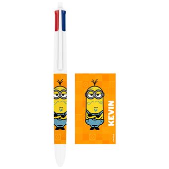 BIC 4 couleurs Licence Minions, un 4 Couleurs Vert et un 4 couleurs Orange, Blister de 2