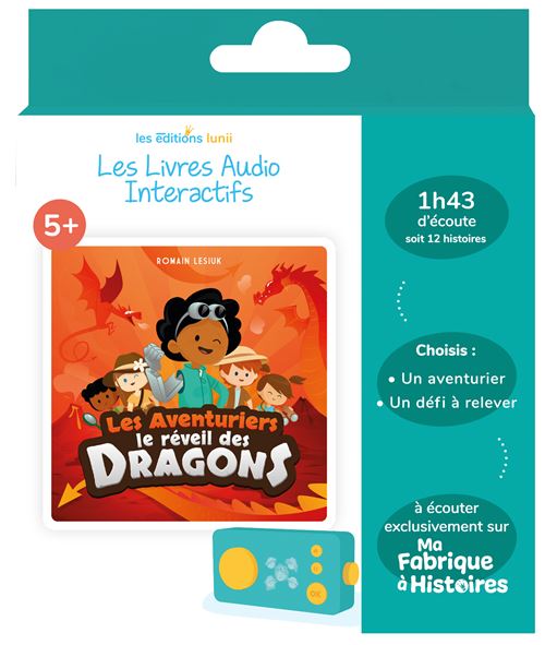 Livre audio interactif Lunii pour Ma Fabrique à Histoires Le Réveil des dragons - vue 2