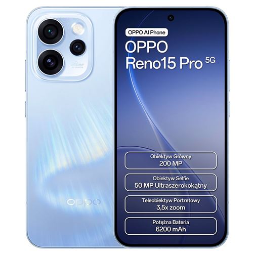 Oppo 15 Pro 5G 16,1 Cm (6.32") Double Sim Android 16.0 4G Usb Type-C 12 Go 512Go 6200 Mah Bleu