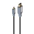 Câble vidéo Micro HDMI vers HDMI 4K Accsup 1,5 m Noir Gris