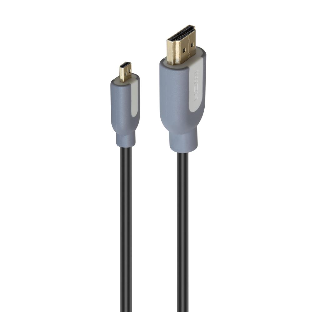Câble Micro HDMI Vers HDMI 2M Twozoh - Support 4K/60Hz - Nylon Tressé - Pour GoPro, Sony, Raspberry