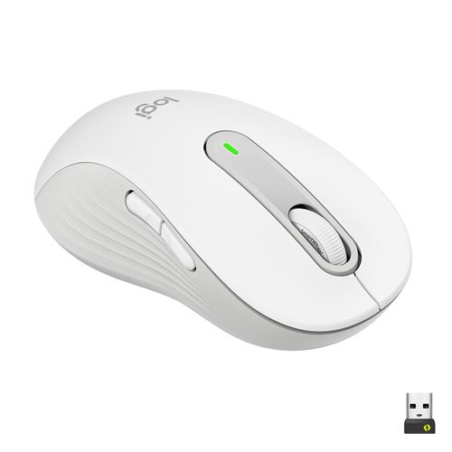 Souris sans fil Logitech Signature M650 L pour gaucher Blanc