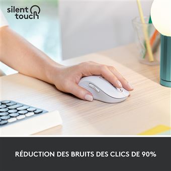 Souris sans fil Logitech Signature M650 L pour gaucher Blanc