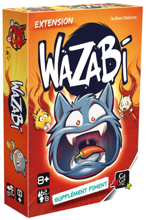 Jeu d'ambiance Gigamic Wazabi Extension Supplément Piment État correct - Gigamic reconditionné disponible sur Fnac