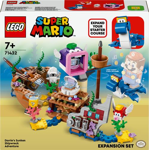 Lego Super Mario Lego® Super Mario™ 71432 Ensemble D'Extension Aventure Dans L'Épave Engloutie Avec Dorrie