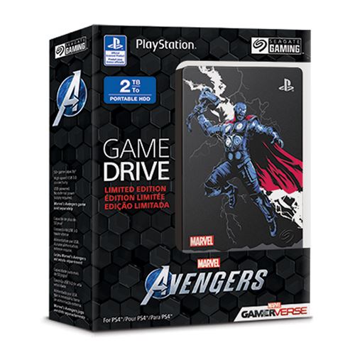 Disque Dur Externe Seagate 2To Game Drive Marvel Avengers Hulk