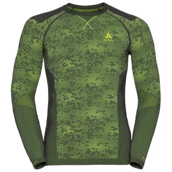 T-shirt manches longues Odlo Blackcomb Evolution Gris et jaune Taille S - 1