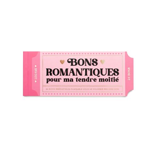 Set de 24 bons irrésistibles Legami Bons romantiques pour ma
