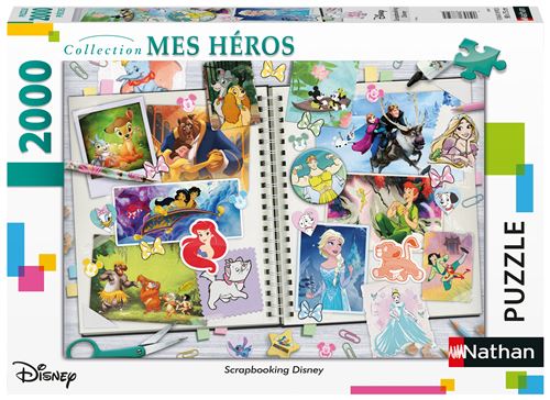 Puzzle 2000 pièces : Scrapbooking Disney Ravensburger Nathan