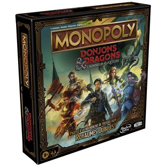 Monopoly Donjons Et Dragons Le Film - Jeu De Société Hasbro Neuf