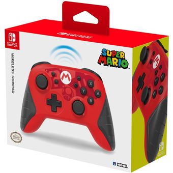 HORI Wireless HORIPAD - Mario - manette de jeu - sans fil - 2.4 GHz/Bluetooth - pour Nintendo Switch