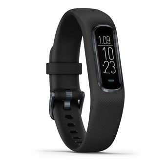 Garmin Vivosmart 4 Verbonden Armband Grijs met Armband Zwart Maat S/M