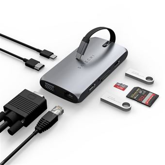 HUB USB Type-C 9 en 1 On-the-Go Satechi ST-UCMBAM Gris