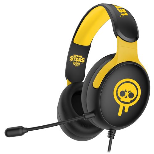 Casque pour console sans fil Subsonic Brawl Stars Drippy Skull Noir et Jaune