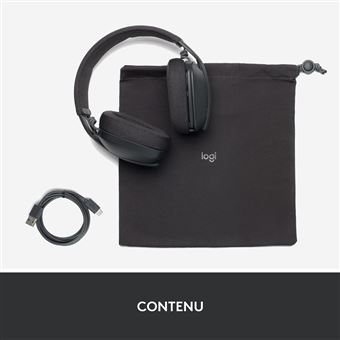 Casque PC sans fil Bluetooth Logitech Zone Vibe 100 Graphite