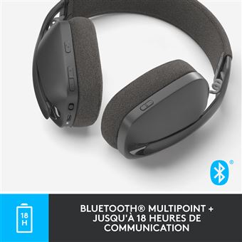 Casque PC sans fil Bluetooth Logitech Zone Vibe 100 Graphite